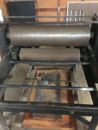 Charles Brand Etching Press - - Vintage 1960 ' s - - Solid and Ready to Roll 5