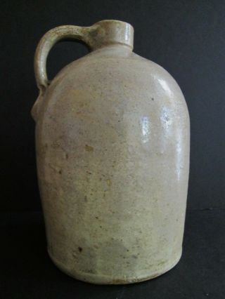 Antique Stoneware Jug Gray Salt Glaze Pa.  Lancaster Pottery Americana Primitives