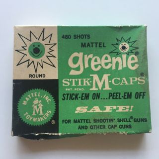 1958 Mattel Greenie Stik - M - Caps Toy Shell Gun Cap - Nos/unused