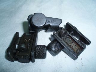 M1 Carbine Stamped Adjustable Rear Sight,  I.  R.  Co 7160060 Marked,  Wwii