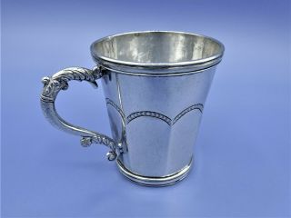 Fine Antique Silver South American Tankard Mug C.  1850