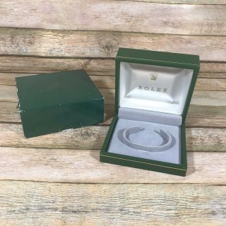 Vintage Rolex 60 - 70’s Oyster Watch Green Box And Case Htf Rare