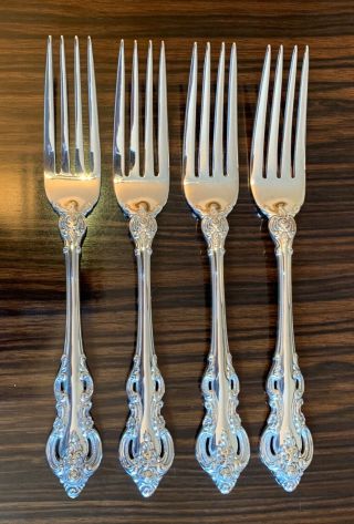 Set Of 4 El Grandee Forks,  7 - 1/2 " Towle Sterling Silver Flatware