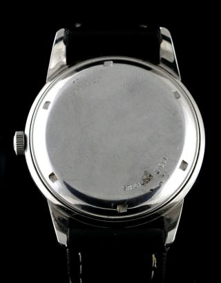 VINTAGE Girard Perregaux Gyromatic Automatic Stainless Steel Wristwatch w/Date 3