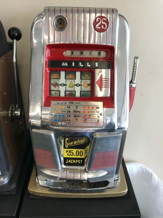 Vintage Mills 25c High Top Slot Machine