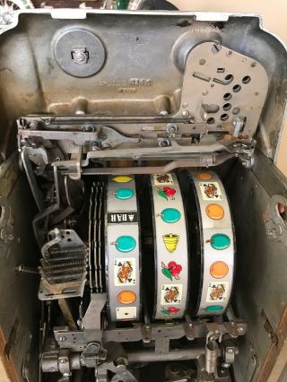 Vintage Mills 25c High Top Slot Machine 8