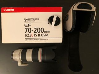 Canon EF 70 - 200mm f/2.  8 L IS II USM Lens.  1 Owner.  Excellent/Rarely 2