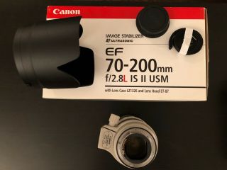 Canon EF 70 - 200mm f/2.  8 L IS II USM Lens.  1 Owner.  Excellent/Rarely 3