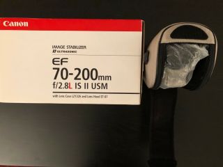 Canon EF 70 - 200mm f/2.  8 L IS II USM Lens.  1 Owner.  Excellent/Rarely 9