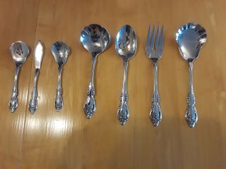 SILVERWARE SET ONEIDA COMMUNITY 79 Pce.  With Wood Case, 2