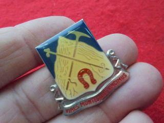 Rare " Oversized " Wwii 187th Mountain Infantry Regiment Dui Di Crest Pin