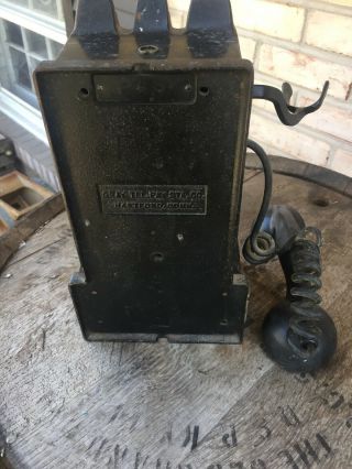 Gray Model Pay Station Cast Iron phone Vintage Pay Phone Early Piece RARE 10