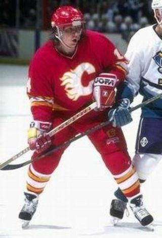 THEOREN FLEURY Calgary Flames 1989 CCM Vintage Throwback Away NHL Hockey Jersey 3