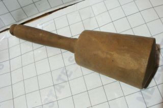 Antique Primitive Large Wooden Wood Pestle Masher Hand Kitchen Tool 11 " 12oz