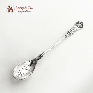 English Kings Olive Spoon Sterling Silver Tiffany And Co 1885