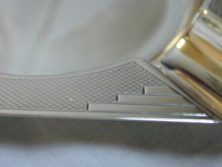 Vintage Art Deco Sterling Silver Ashtray for Cigar Smoking 61.  16g Hallmark 1937 8