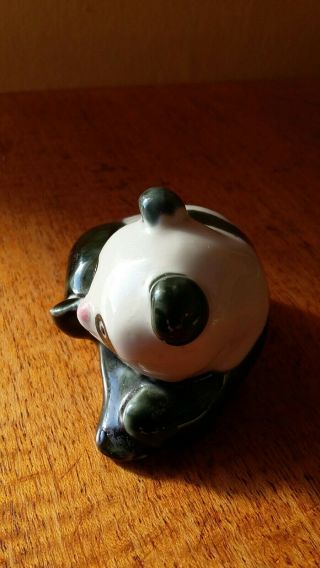 Chinese Shiwan Mudman Ceramic Panda Figurine 3