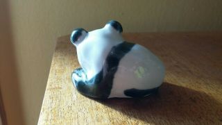 Chinese Shiwan Mudman Ceramic Panda Figurine 4