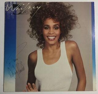 Whitney Houston Signed Lp Rare 1987 Autographed Vintage