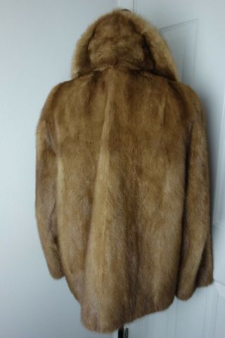 Vintage Medium Mink Fur Coat Jacket 3811s 2