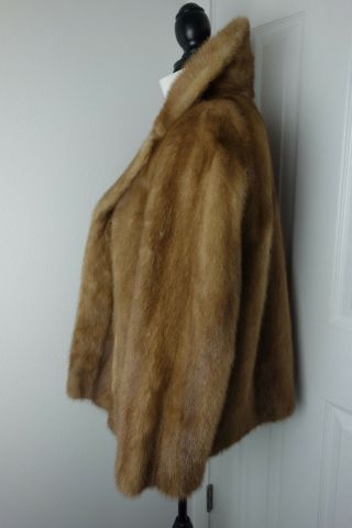 Vintage Medium Mink Fur Coat Jacket 3811s 3