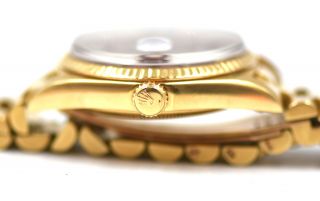 VINTAGE ROLEX PRESIDENT DAY DATE DIAMOND BURGUNDY STELLA DIAL 1803 18K GOLD 11
