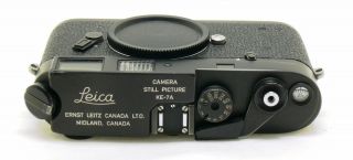 Rare Civilian Leica KE - 7A camera body Midland Canada black EXC, 3