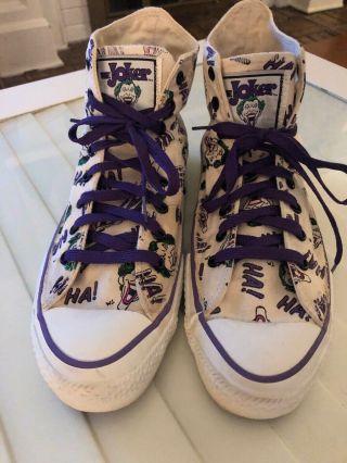 Vtg Converse The Joker 1989 Chuck Taylor All Star High Top Shoes Sneakers Mens