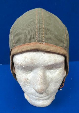 ARMY AIR CORPS TYPE A - 9 SUMMER FLYING HELMET - SIZE LARGE 2
