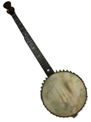 Antique 19thc George Dobson Boston Ma Victor Specialty Folk 5 - String Music Banjo