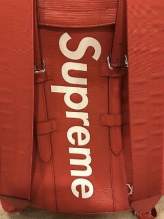 Louis Vuitton x Supreme Christopher RED Supreme Backpack RARE 2