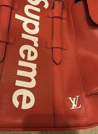 Louis Vuitton x Supreme Christopher RED Supreme Backpack RARE 3