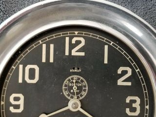 WWI ERA Chelsea Ship ' s Deck Clock No.  3 Chromed Brass Serial 19769 RUNS 3