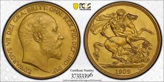 D65 Great Britain 1902 GOLD £2 S - 3968 PCGS MATTE PROOF - 64 EXTREMELY RARE 2