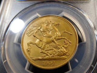 D65 Great Britain 1902 GOLD £2 S - 3968 PCGS MATTE PROOF - 64 EXTREMELY RARE 3