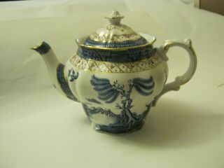 Vintage Booths Real Old Willow Porcelain Teapot Pattern A8025 (rs - 2)