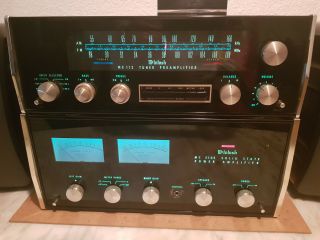 McIntosh MC2105 2 - channel amplifier and McIntosh MX112 preamp,  Classic Vintages. 2