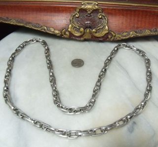 Antique Sterling Silver Native American Heavy Necklace For Woman Or Man