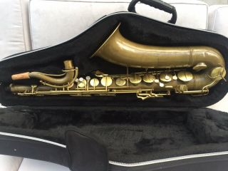 Vintage Conn 10 M Naked Lady Tenor Saxophone With Rolled Tone Holes 1940’s