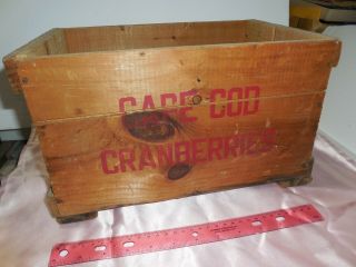 Cape Cod Cranberries Wooden Box,  Vintage