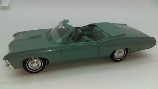 Vintage Chevrolet Dealer Promo Toy Model 1967 Impala Ss Convertible Turquoise