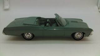 Vintage Chevrolet Dealer Promo Toy Model 1967 Impala SS Convertible Turquoise 3