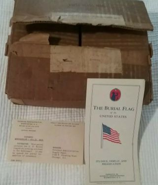 Vintage WW2 48 Star American U.  S.  Flag 5 ' x 9.  5 ' Hand Stitched Cotton 6