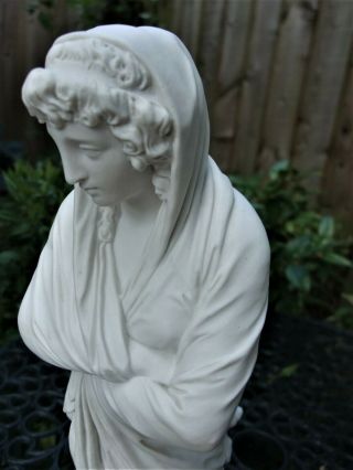 ANTIQUE LARGE ART NOUVEAU SEVRES BISCUIT PARIAN FIGURE OF 