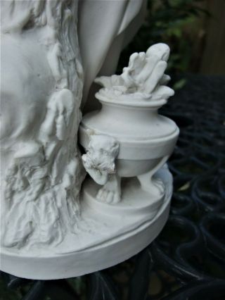 ANTIQUE LARGE ART NOUVEAU SEVRES BISCUIT PARIAN FIGURE OF 