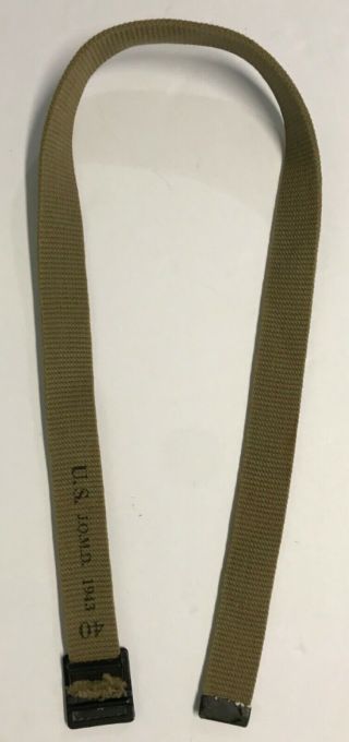 WWII 1943 Dated US J.  Q.  M.  D.  Waist Belt,  Size 40 3