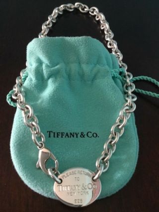 Tiffany & Co.  Oval Tag Return To Tiffany Necklace Authentic
