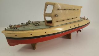 Vintage RC Wood Boat (Antique Mechanical Radio Controlled) Watercraft Wooden 12