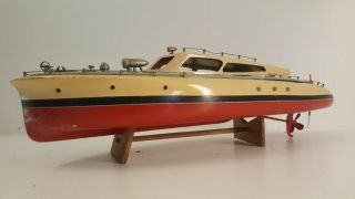 Vintage Rc Wood Boat (antique Mechanical Radio Controlled) Watercraft Wooden