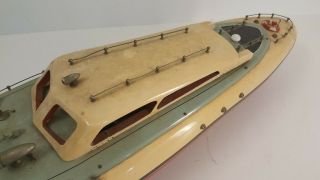 Vintage RC Wood Boat (Antique Mechanical Radio Controlled) Watercraft Wooden 5